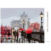 Diamantové maľovanie - PRECHÁDZKA PO TOWER BRIDGE (RICHARD MACNEIL) (Rámovanie bez rámu a bez vypnutia plátna, Rozmer 40x50 cm)
