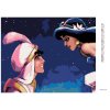 Diamantové maľovanie - ALADDIN A JAZMÍNA NA BALKÓNE (Rámovanie bez rámu a bez vypnutia plátna, Rozmer 40x50 cm)