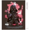 Diamantové maľovanie - KRESLENÝ DARTH VADER (Rámovanie bez rámu a bez vypnutia plátna, Rozmer 40x50 cm)