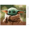 Diamantové maľovanie - BABY YODA (Rámovanie bez rámu a bez vypnutia plátna, Rozmer 40x50 cm)
