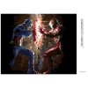Diamantové maľovanie - IRON MAN VS KAPITÁN AMERIKA (Rámovanie bez rámu a bez vypnutia plátna, Rozmer 40x50 cm)