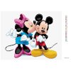 Diamantové maľovanie - MICKEY MOUSE DOSTAL OD MINNIE PUSU NA TVÁR (Rámovanie bez rámu a bez vypnutia plátna, Rozmer 40x50 cm)