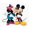 Diamantové maľovanie - MICKEY MOUSE DOSTAL OD MINNIE PUSU NA TVÁR (Rámovanie bez rámu a bez vypnutia plátna, Rozmer 40x50 cm)