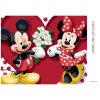 Diamantové maľovanie - MICKEY MOUSE S KVETMI PRE MINNIE (Rámovanie bez rámu a bez vypnutia plátna, Rozmer 40x50 cm)