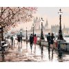 Diamantové maľovanie - SAKURY V PRAHE (RICHARD MACNEIL) (Rámovanie bez rámu a bez vypnutia plátna, Rozmer 40x50 cm)