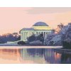 Diamantové maľovanie - JEFFERSONOV PAMÄTNÍK, USA (TED DAVIS) (Rámovanie bez rámu a bez vypnutia plátna, Rozmer 40x50 cm)