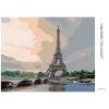 Diamantové maľovanie - EIFFELOVA VEŽA (TED DAVIS) (Rámovanie bez rámu a bez vypnutia plátna, Rozmer 40x50 cm)
