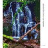 Diamantové maľovanie - VODOPÁD, HAVAJ (TED DAVIS) (Rámovanie bez rámu a bez vypnutia plátna, Rozmer 40x50 cm)