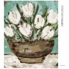 Diamantové maľovanie - MISKA S TULIPÁNMI (HALEY BUSH) (Rámovanie bez rámu a bez vypnutia plátna, Rozmer 40x50 cm)