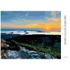 Diamantové maľovanie - ZÁPAD SLNKA NAD KRAJINOU (TED DAVIS) (Rámovanie bez rámu a bez vypnutia plátna, Rozmer 40x50 cm)