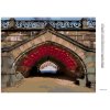 Diamantové maľovanie - ČERVENÝ OBLÚK A MOST (TED DAVIS) (Rámovanie bez rámu a bez vypnutia plátna, Rozmer 40x50 cm)