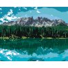 Diamantové maľovanie - JEZERO POD HORAMI (TED DAVIS) (Rámovanie bez rámu a bez vypnutia plátna, Rozmer 40x50 cm)