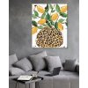 Diamantové maľovanie - CITRONY V LEOPARDEJ VÁZE (HALEY BUSH) (Rámovanie bez rámu a bez vypnutia plátna, Rozmer 40x50 cm)