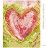 Diamantové maľovanie - ČERVENÉ SRDCE NA ZELENOM POZADIÍ III (HALEY BUSH) (Rámovanie bez rámu a bez vypnutia plátna, Rozmer 40x50 cm)