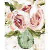 Diamantové maľovanie - ZÁTIŠIE RUŽA VO VÁZE (HALEY BUSH) (Rámovanie bez rámu a bez vypnutia plátna, Rozmer 40x50 cm)