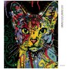Diamantové maľovanie - MAČKA II (Rámovanie bez rámu a bez vypnutia plátna, Rozmer 40x50 cm)