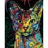 Diamantové maľovanie - MAČKA II (Rámovanie bez rámu a bez vypnutia plátna, Rozmer 40x50 cm)