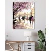 Diamantové maľovanie - SAKURY V PRAHE (Rámovanie bez rámu a bez vypnutia plátna, Rozmer 40x50 cm)