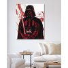 Diamantové maľovanie - ABSTRAKTNÝ DARTH VÁDER V ČERVENEJ (Rámovanie bez rámu a bez vypnutia plátna, Rozmer 40x50 cm)