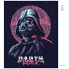 Diamantové maľovanie - DARTH VÁDER PRED HVIEZDOU SMRTI (Rámovanie bez rámu a bez vypnutia plátna, Rozmer 40x50 cm)