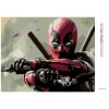 Diamantové maľovanie - DEADPOOL MIERIACI PIŠTOLMI (Rámovanie bez rámu a bez vypnutia plátna, Rozmer 40x50 cm)