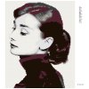 Diamantové maľovanie - Audrey Hepburn I (Rámovanie bez rámu a bez vypnutia plátna, Rozmer 40x50 cm)