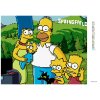 Diamantové maľovanie - SIMPSONOVCI V LESE (Rámovanie bez rámu a bez vypnutia plátna, Rozmer 40x50 cm)