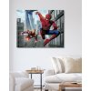 Diamantové maľovanie - SPIDERMAN A IRON MAN V LETE (Rámovanie bez rámu a bez vypnutia plátna, Rozmer 40x50 cm)