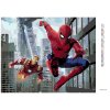 Diamantové maľovanie - SPIDERMAN A IRON MAN V LETE (Rámovanie bez rámu a bez vypnutia plátna, Rozmer 40x50 cm)