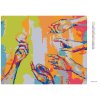 Diamantové maľovanie - ABSTRAKTNÉ DLANE (Rámovanie bez rámu a bez vypnutia plátna, Rozmer 40x50 cm)