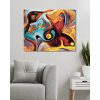 Diamantové maľovanie - ABSTRAKTNÁ ŽENA SYMBOLIZUJÚCA EMÓCIE A ŽIVOT (Rámovanie bez rámu a bez vypnutia plátna, Rozmer 40x50 cm)