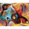 Diamantové maľovanie - ABSTRAKTNÁ ŽENA SYMBOLIZUJÚCA EMÓCIE A ŽIVOT (Rámovanie bez rámu a bez vypnutia plátna, Rozmer 40x50 cm)
