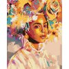 Diamantové maľovanie - AFRICKÁ KRÁSKA (Rámovanie bez rámu a bez vypnutia plátna, Rozmer 40x50 cm)