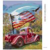 Diamantové maľovanie - AUTO S VLAKOM (Rámovanie bez rámu a bez vypnutia plátna, Rozmer 40x50 cm)