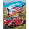 Diamantové maľovanie - AUTO S VLAKOM (Rámovanie bez rámu a bez vypnutia plátna, Rozmer 40x50 cm)