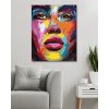 Diamantové maľovanie - FAREBNÁ TVÁR ŽENY (Rámovanie bez rámu a bez vypnutia plátna, Rozmer 40x50 cm)