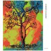 Diamantové maľovanie - FAREBNÝ STROM (Rámovanie bez rámu a bez vypnutia plátna, Rozmer 40x50 cm)