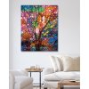 Diamantové maľovanie - FAREBNÝ STROM (Rámovanie bez rámu a bez vypnutia plátna, Rozmer 40x50 cm)
