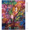 Diamantové maľovanie - FAREBNÝ STROM (Rámovanie bez rámu a bez vypnutia plátna, Rozmer 40x50 cm)