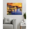 Diamantové maľovanie - CANAL GRANDE ZA LETNEJ NOCI V BENÁTKACH (Rámovanie bez rámu a bez vypnutia plátna, Rozmer 40x50 cm)