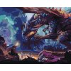Diamantové maľovanie - DRAČIA PLANÉTA (Rámovanie bez rámu a bez vypnutia plátna, Rozmer 40x50 cm)
