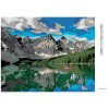 Diamantové maľovanie - HORY A LOĎKA NA JAZERE (DENNIS FRATES) (Rámovanie bez rámu a bez vypnutia plátna, Rozmer 40x50 cm)