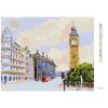 Diamantové maľovanie - BIG BEN V LONDÝNE (Rámovanie bez rámu a bez vypnutia plátna, Rozmer 40x50 cm)