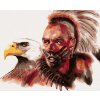 Diamantové maľovanie - INDIÁN A OROL (Rámovanie bez rámu a bez vypnutia plátna, Rozmer 40x50 cm)