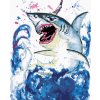 Diamantové maľovanie - ŽRALOK JEDNOROŽCOM (Rámovanie bez rámu a bez vypnutia plátna, Rozmer 40x50 cm)