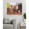 Diamantové maľovanie - BICYKLE V AMSTERDAME (Rámovanie bez rámu a bez vypnutia plátna, Rozmer 40x50 cm)