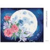 Diamantové maľovanie - KOMPOZÍCIA S MESIACOM A KYTICOU MAGNÓLIÍ (Rámovanie bez rámu a bez vypnutia plátna, Rozmer 40x50 cm)