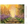 Diamantové maľovanie - LETNÁ PRECHÁDZKA LESOM (Rámovanie bez rámu a bez vypnutia plátna, Rozmer 40x50 cm)