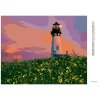 Diamantové maľovanie - MAJÁK NA LÚKE (DENNIS FRATES) (Rámovanie bez rámu a bez vypnutia plátna, Rozmer 40x50 cm)