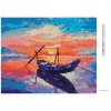 Diamantové maľovanie - MALÁ RYBÁRSKA LOĎKA (Rámovanie bez rámu a bez vypnutia plátna, Rozmer 40x50 cm)